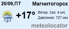 Погода в магнитогорске на 10 дне