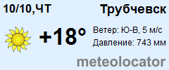 Погода трубчевск карта осадков